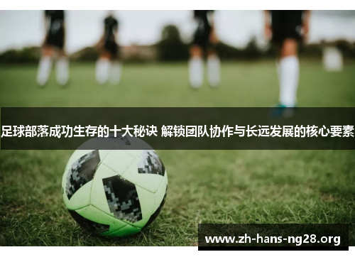 足球部落成功生存的十大秘诀 解锁团队协作与长远发展的核心要素 足球部落成功生存的十大秘诀 解锁团队协作与长远发展的核心要素