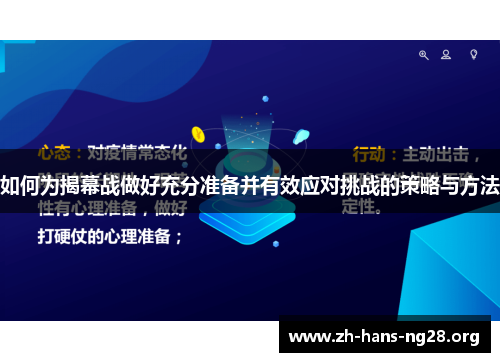 如何为揭幕战做好充分准备并有效应对挑战的策略与方法